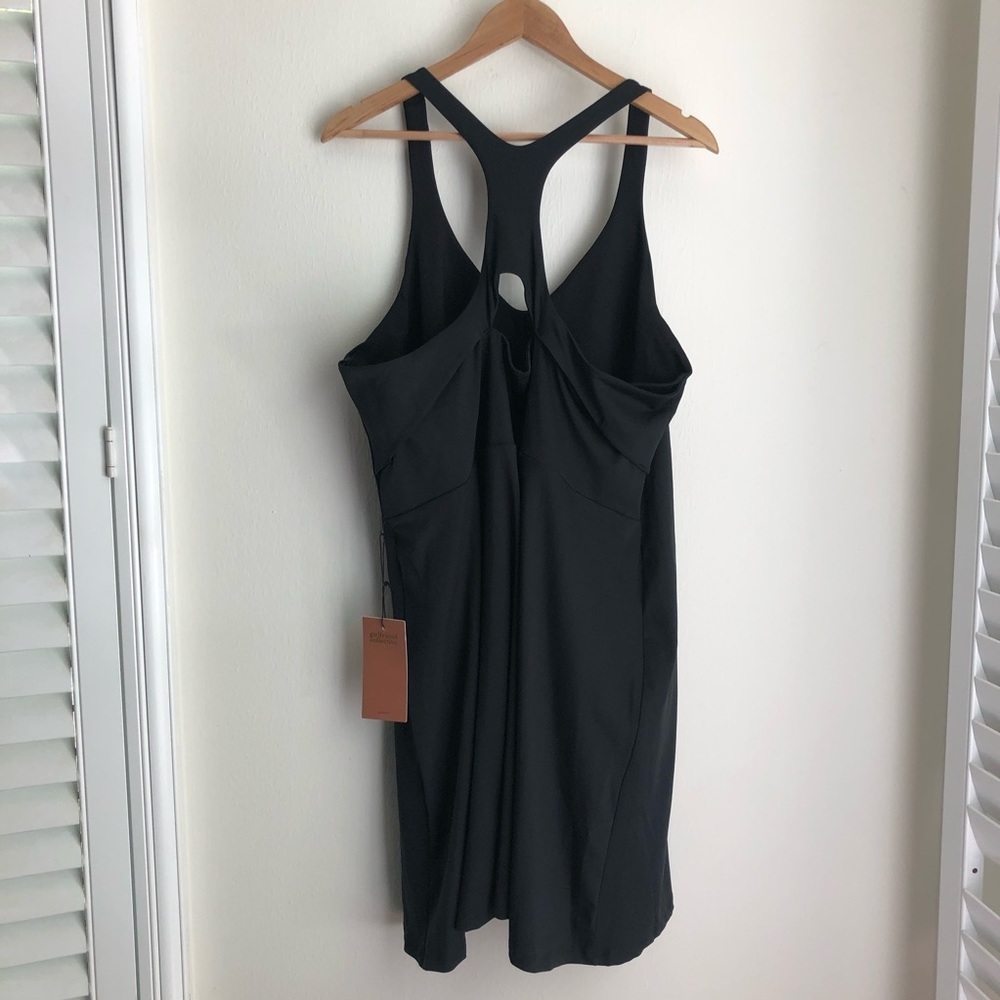 Girlfriend Collective size 6XL Black Lola V Neck Dress - Picture 5 of 7